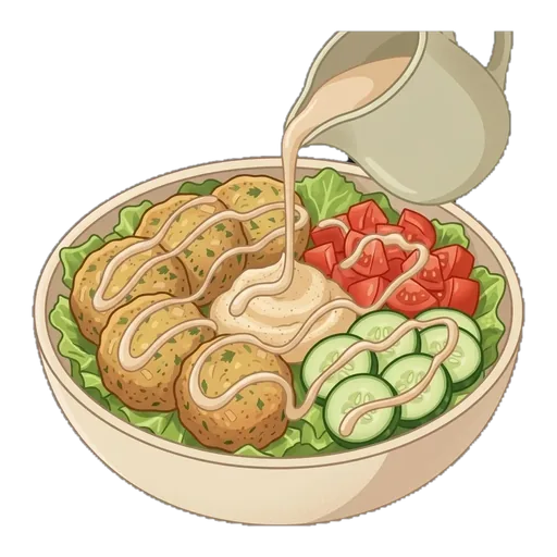 Baked Falafel Bowl — step 5
