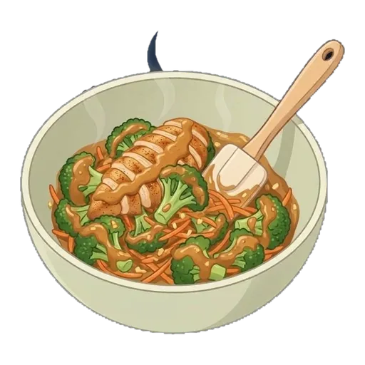 Peanut Chicken Rice Mass Bowl — step 2