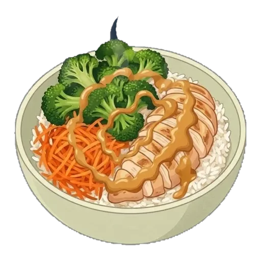 Peanut Chicken Rice Mass Bowl — step 5