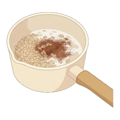 Chocolate Protein Oatmeal Bowl — step 1