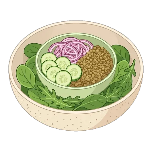 Green Lentil Bowl (Light) — step 2