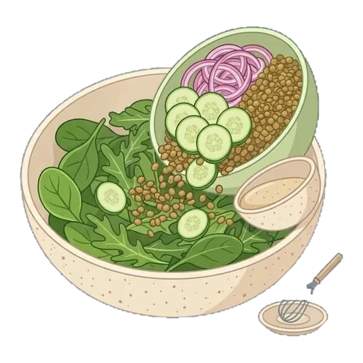 Green Lentil Bowl (Light) — step 3