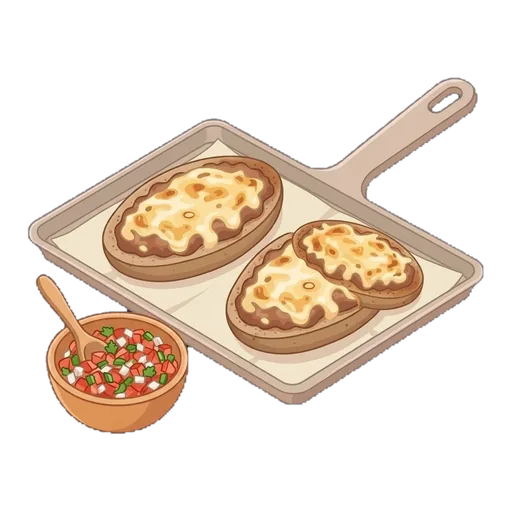 Open-Face Bean and Cheese Rolls (Molletes) — step 5