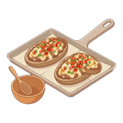 Open-Face Bean and Cheese Rolls (Molletes) — step 6