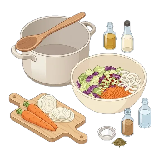 Salvadoran Pickled Cabbage Slaw (Encurtido Salvadoreño) — step 2