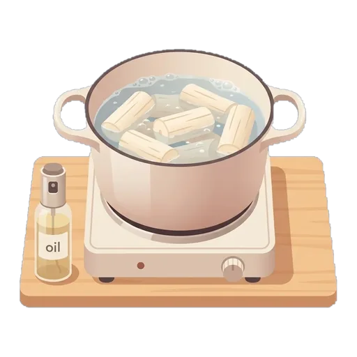 Oven-Fried Yuca (Yuca al Horno) — step 1