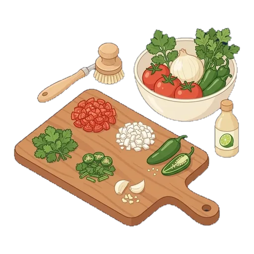 Fresh Tomato Salsa (Pico de Gallo) — step 1