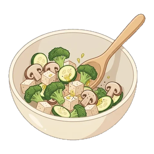 Veggie Tofu Bowl (Light) — step 1