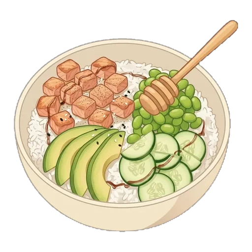 Salmon Avocado Rice Mass Bowl — step 4