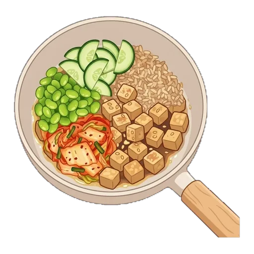 Tempeh Kimchi Rice Bowl — step 3