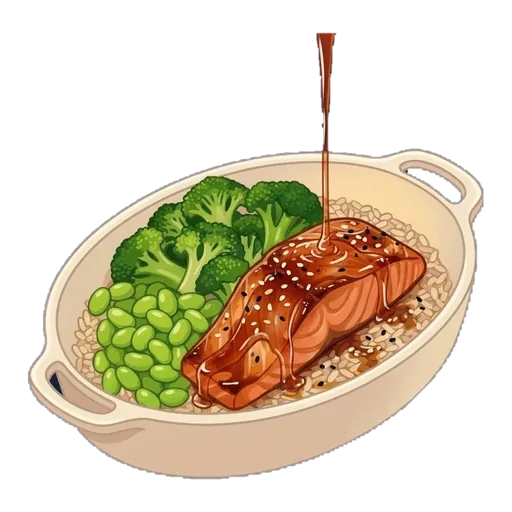 Teriyaki Salmon Rice Bowl — step 5
