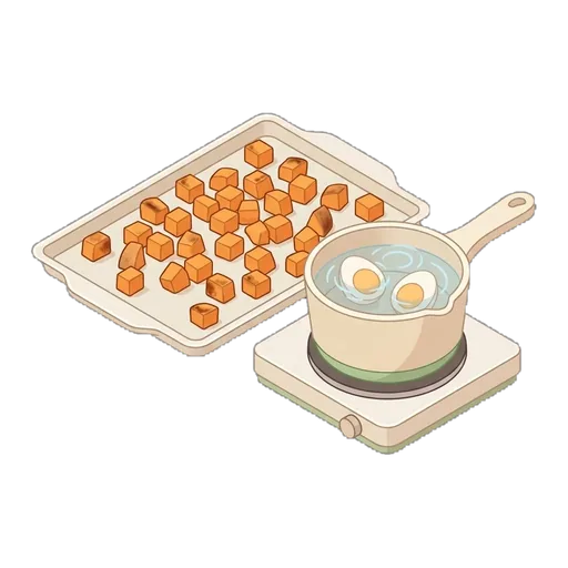 Egg & Sweet Potato Breakfast Bowl — step 1